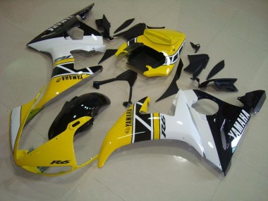 2003-2005 Yellow Aniversary Yamaha YZF R6 Fairings