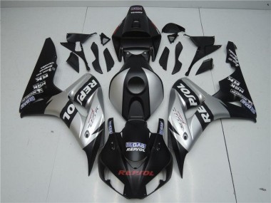 2004-2005 Black Silver Honda CBR1000RR Fairings