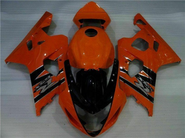 2004-2005 Orange Black Suzuki GSXR 600/750 Plastics Fairing Kits 2004-2005 Orange Black Suzuki GSXR 600/750 Plastics Fairing Kits