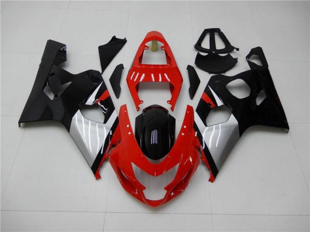 2004-2005 Red Black Suzuki GSXR 600/750 Fairings 2004-2005 Red Black Suzuki GSXR 600/750 Fairings