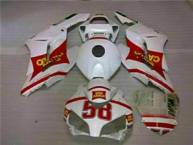 2004-2005 White Red Honda CBR1000RR Fairings Bodywork