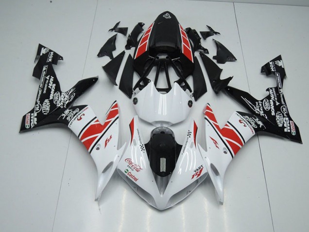2004-2006 White Black Stickers Yamaha YZF R1 Fairings 2004-2006 White Black Stickers Yamaha YZF R1 Fairings