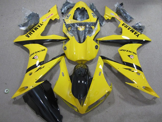 2004-2006 Yellow Dunlop Yamaha YZF R1 Fairings 2004-2006 Yellow Dunlop Yamaha YZF R1 Fairings