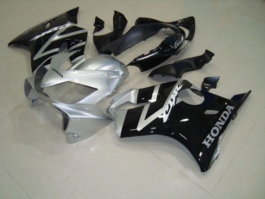 2004-2007 Black Silver Honda CBR600 F4i Fairings