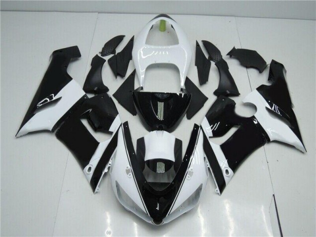 2005-2006 Black White Kawasaki Ninja ZX6R Fairings & Bodywork 2005-2006 Black White Kawasaki Ninja ZX6R Fairings & Bodywork