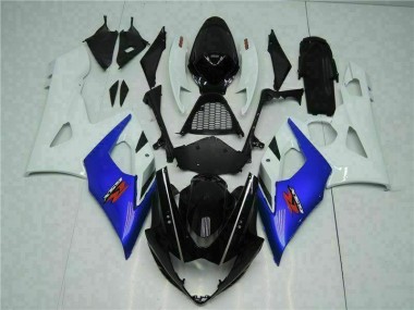 2005-2006 Blue White Suzuki GSXR 1000 Fairing Kits & Bodywork