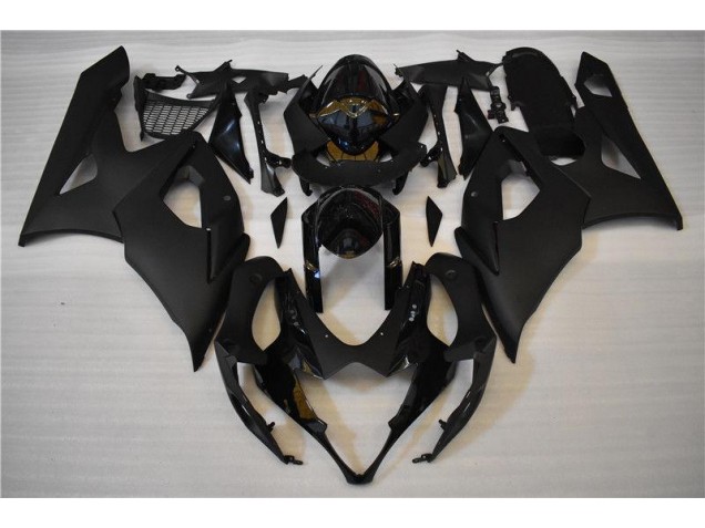 2005-2006 Glossy Matte Black Suzuki GSXR 1000 Fairings 2005-2006 Glossy Matte Black Suzuki GSXR 1000 Fairings