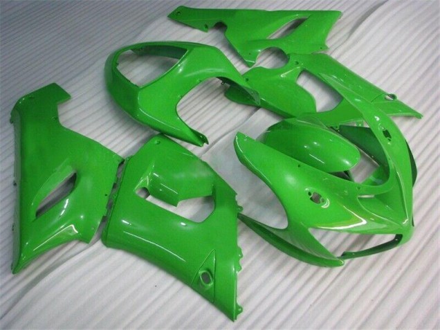 2005-2006 Green Kawasaki Ninja ZX6R Injection Fairing Kit 2005-2006 Green Kawasaki Ninja ZX6R Injection Fairing Kit