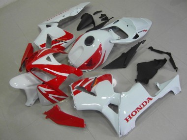 2005-2006 Red White Honda CBR600RR Fairings