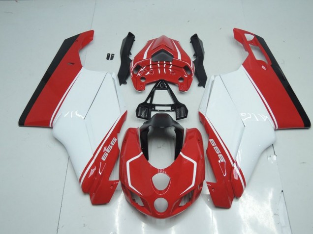 2005-2006 Red White Red Ducati 749 999 Fairings 2005-2006 Red White Red Ducati 749 999 Fairings