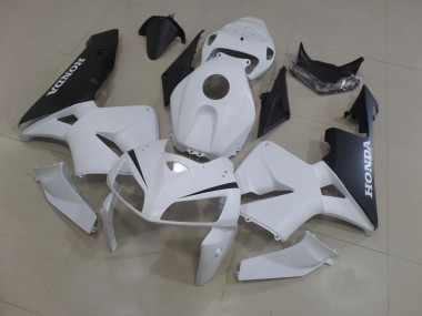 2005-2006 White Black Honda CBR600RR Plastics Fairings