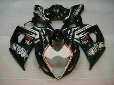 2005-2006 White Black Suzuki GSXR 1000 Fairings