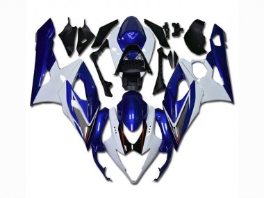 2005-2006 White Blue Suzuki GSXR 1000 Fairings