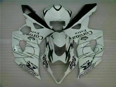 2005-2006 White Suzuki GSXR 1000 Full Fairing Kit