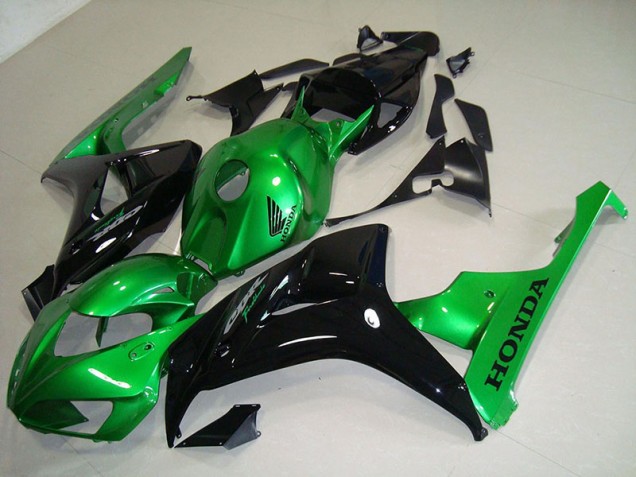 2006-2007 Black Green Honda CBR1000RR Fairings 2006-2007 Black Green Honda CBR1000RR Fairings
