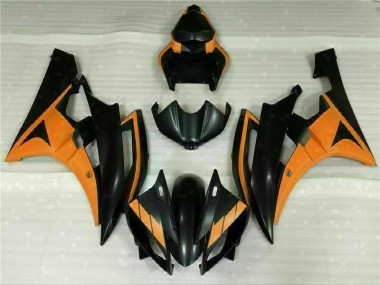 2006-2007 Black Orange Yamaha YZF R6 Fairings