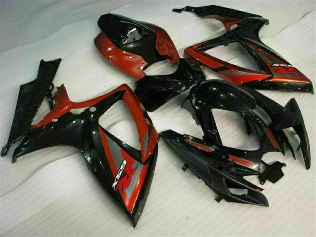 2006-2007 Black Red Suzuki GSXR 600/750 Fairings 2006-2007 Black Red Suzuki GSXR 600/750 Fairings