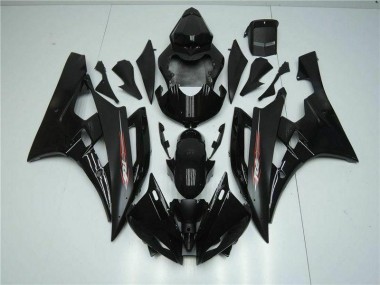 2006-2007 Black Yamaha YZF R6 Full Fairing Kits