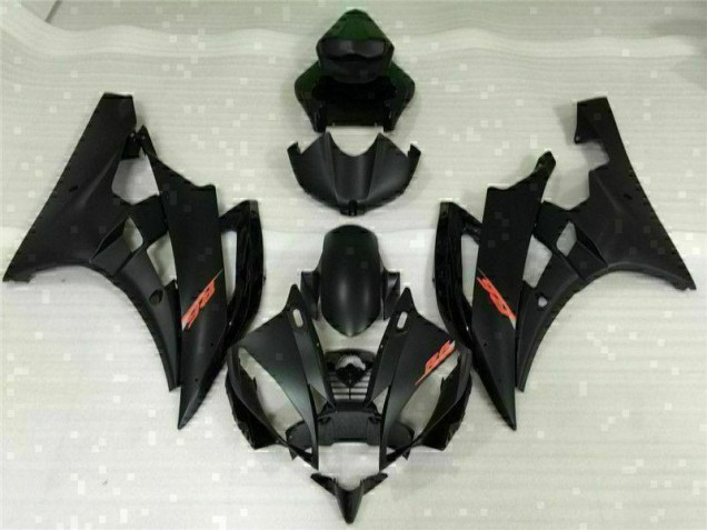 2006-2007 Black Yamaha YZF R6 Replacement Fairings 2006-2007 Black Yamaha YZF R6 Replacement Fairings