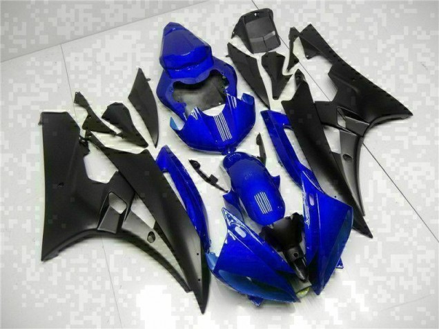 2006-2007 Blue Black Yamaha YZF R6 Fairing Kit & Bodywork 2006-2007 Blue Black Yamaha YZF R6 Fairing Kit & Bodywork