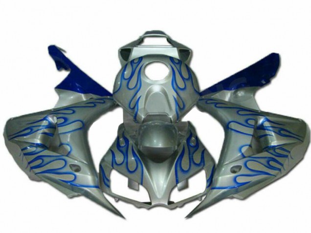 2006-2007 Blue Flame Silver Honda CBR1000RR Fairings