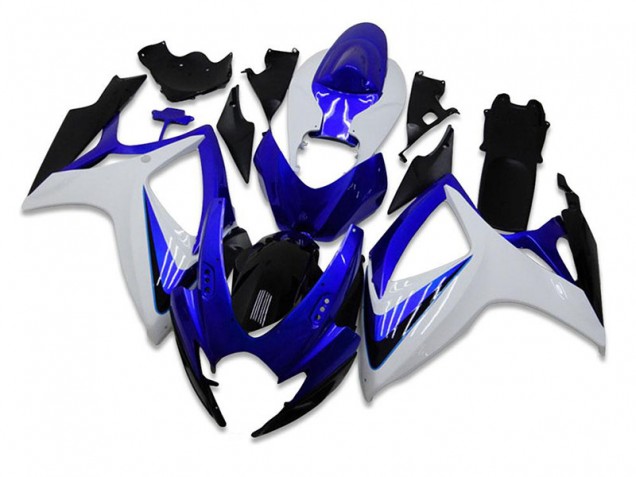 2006-2007 Blue White Suzuki GSXR 600/750 Fairing Kit 2006-2007 Blue White Suzuki GSXR 600/750 Fairing Kit