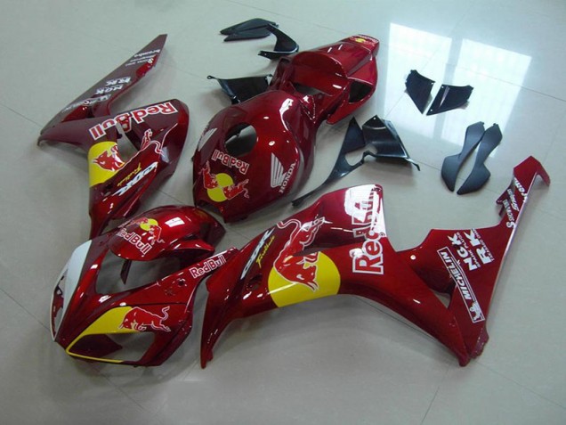 2006-2007 Candy Red Red Bull Honda CBR1000RR Fairings