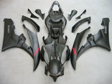 2006-2007 Matte Black Yamaha YZF R6 Fairings