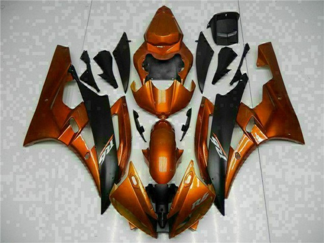 2006-2007 Orange Yamaha YZF R6 Fairings 2006-2007 Orange Yamaha YZF R6 Fairings