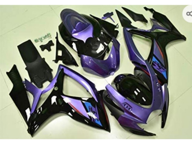 2006-2007 Purple Black Suzuki GSXR 600/750 Fairings 2006-2007 Purple Black Suzuki GSXR 600/750 Fairings