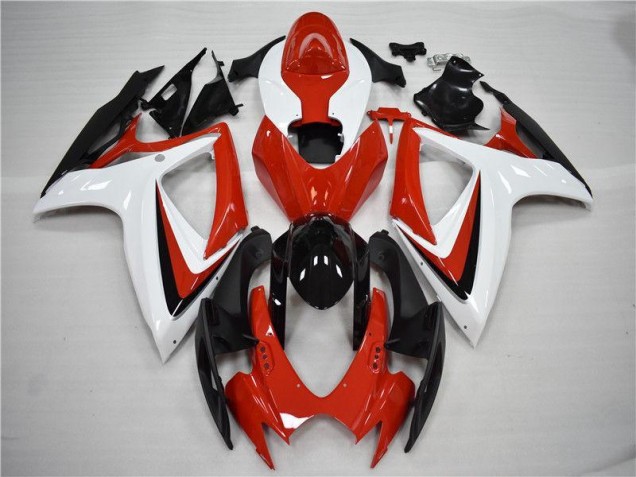 2006-2007 Red Black Suzuki GSXR 600/750 Full Fairing Kits 2006-2007 Red Black Suzuki GSXR 600/750 Full Fairing Kits