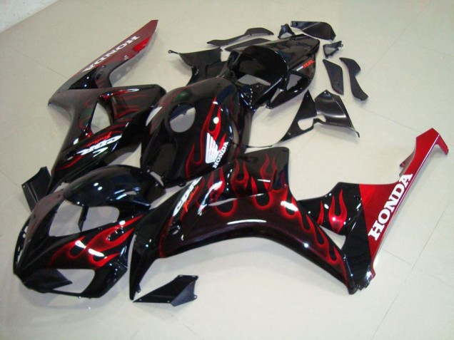 2006-2007 Red Flame Honda CBR1000RR Fairings 2006-2007 Red Flame Honda CBR1000RR Fairings