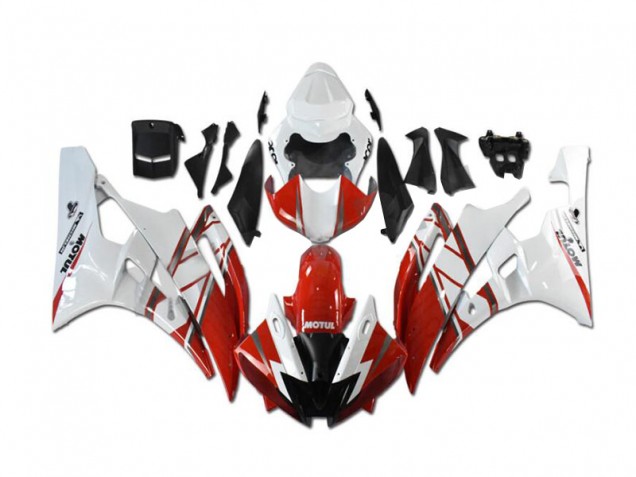 2006-2007 Red White Yamaha YZF R6 Fairings & Plastics 2006-2007 Red White Yamaha YZF R6 Fairings & Plastics