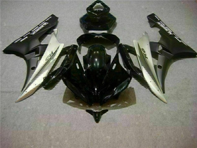 2006-2007 Silver Black Yamaha YZF R6 Full Fairing Kit 2006-2007 Silver Black Yamaha YZF R6 Full Fairing Kit