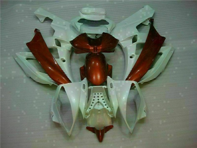 2006-2007 White Brown Yamaha YZF R6 Fairings 2006-2007 White Brown Yamaha YZF R6 Fairings