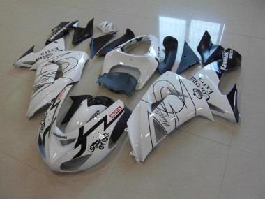 2006-2007 White Corona Kawasaki Ninja ZX10R Fairings