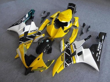 2006-2007 Yellow Black Yamaha YZF R6 Fairings