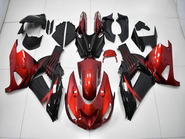 2006-2011 Red Black Kawasaki Ninja ZX14R Fairings 2006-2011 Red Black Kawasaki Ninja ZX14R Fairings
