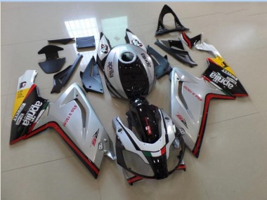 2006-2011 Silver Black Red Aprilia RS125 Fairings