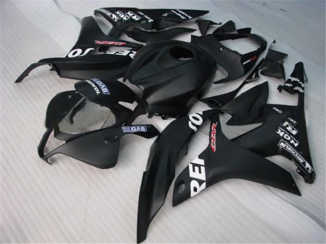 2007-2008 Black Honda CBR600RR Fairings 2007-2008 Black Honda CBR600RR Fairings