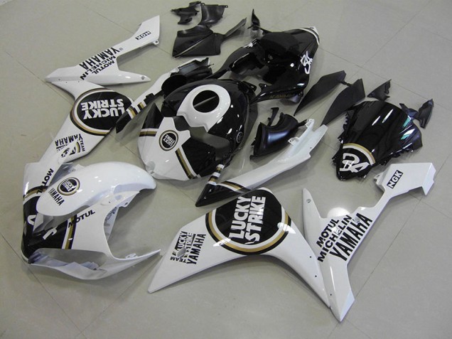2007-2008 Black Lucky Strike Yamaha YZF R1 Fairings 2007-2008 Black Lucky Strike Yamaha YZF R1 Fairings