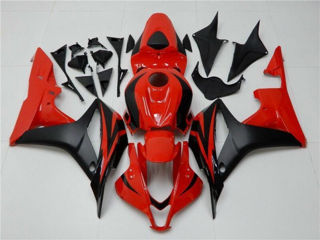 2007-2008 Black Red Honda CBR600RR Plastics Fairings 2007-2008 Black Red Honda CBR600RR Plastics Fairings