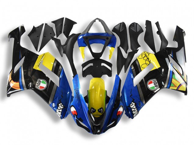 2007-2008 Blue Shark Kawasaki Ninja ZX6R Fairings 2007-2008 Blue Shark Kawasaki Ninja ZX6R Fairings