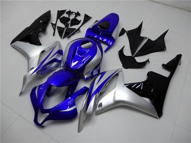 2007-2008 Blue Silver Black Honda CBR600RR Fairings 2007-2008 Blue Silver Black Honda CBR600RR Fairings