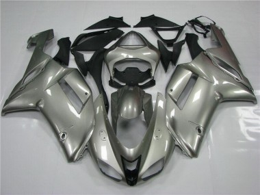 2007-2008 Grey Kawasaki Ninja ZX6R Fairings
