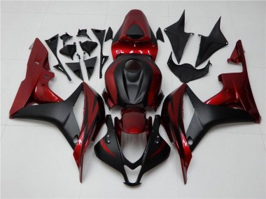 2007-2008 Red Black Honda CBR600RR Fairings