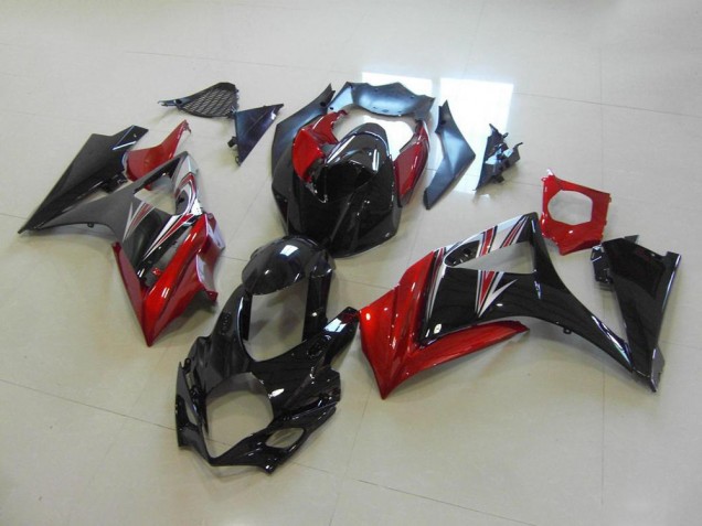 2007-2008 Red Black No Sticker Suzuki GSXR 1000 Fairings 2007-2008 Red Black No Sticker Suzuki GSXR 1000 Fairings