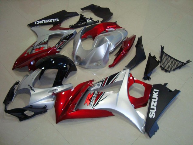 2007-2008 Red Black Silver Suzuki GSXR 1000 Fairings 2007-2008 Red Black Silver Suzuki GSXR 1000 Fairings