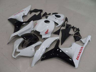 2007-2008 White Black Honda CBR600RR Fairings