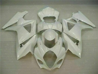 2007-2008 White Suzuki GSXR 1000 Fairings